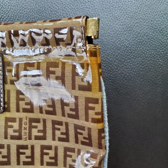 Vintage Clutch Handbag Bag Zucca Authentic - Picture 11 of 13